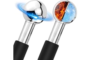 CGBE Facial Ice Globes, 2 Stück Edelstahl Gesichtsroller Kühlend für Gesicht, Nacken & Augen, Eiskugeln für die Gesichtsmassage Reduzieren Schwellungen und Augenringe, Verbessern die Durchblutung