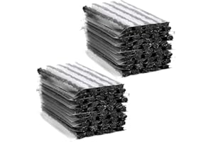 ETOPARS 100 Pezzi Striscia di Riparazione di Pneumatici Tubeless Foratura Stringhe Kit Gomma Cancellare Strumento Recupero Rapido Auto Nero 200mm x 6mm