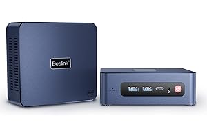 Beelink U59 Mini PC 11ª generación 4 núcleos N5105, Mini computadora de Oficina 16GB DDR4 500G SSD, 4K UHD Triple Pantalla Dual HDMI Tipo C Dual LAN/WiFi5/BT4.0/Auto Power On