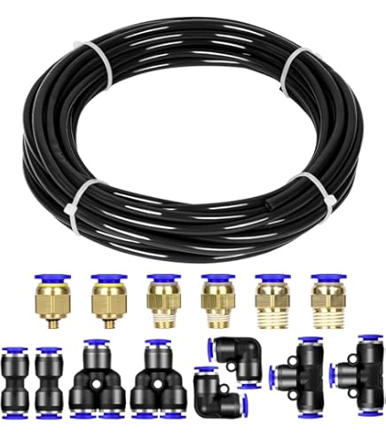 Polyurethaan perslucht slang PU pneumatische slang, 10/6,5 mm buiten-/binnen-, 50 m rol, kleur: helder Polyurethaan perslucht slang PU pneumatische slang, 10/6,5 mm buiten-/binnen-, 50 m rol, kleur: helder