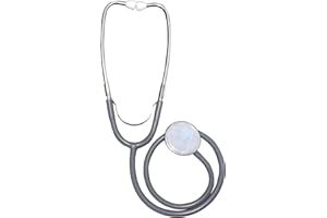 TENSO Single Head Aluminium Cardiology Lightweight EMT Large Diaphragm Doctors Stethoscope - Grey