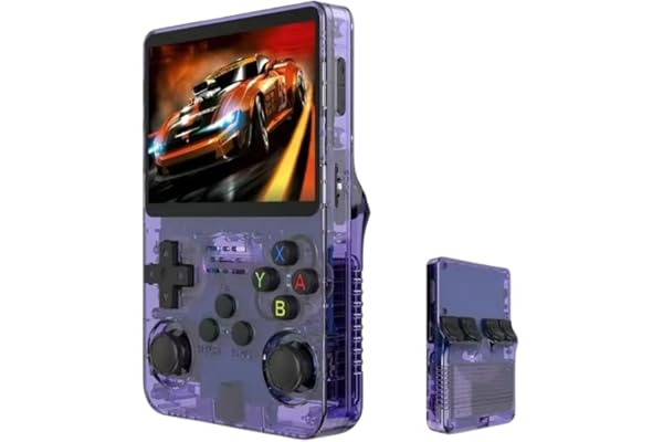 Console de jeu portable R36S, 1 console de jeu contient 40 000 jeux rétro, équipée d'un système Linux open source, d'une carte TF de 128 Go, d'un écran IPS de 3,5 pouces et d'une batterie de 3 500 mAh