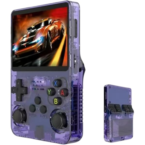 FTRONGRT Coque Compatible avec R36S Console de Jeu Portable, Silicone Souple, Résistant aux Rayures, Antidérapant Étui de Protection pour Console de Jeu. Noir