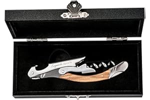 Laguiole Style de Vie cavatappi, apribottiglie con taglierina, Sommelier, Legno d'olivo