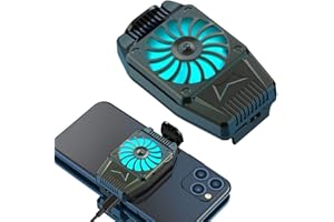 NACCY NALCY Handy-Kühler, Handy-Kühler Zum Spielen Von Videos Videos Ansehen, Led-Licht, Kühler-Controller Kompatibel Für Universelles iPhone/Android-Smartphone