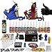Solong Tattoo® Complete Tattoo Kit 2 Pro Machine Guns 14 Inks Power Supply Foot Pedal Needles Grips Tips TK210