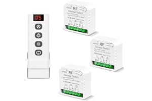 Dimmer Interruttore Luce Senza Fili Con Telecomando, Tedeligo AC220V Controllo Interruttore Dimmerabile Per LED E Alogene 10W-150W, Compatibile Con Dimmer Da Pannello A Parete(Non serve il WIFI)3 IN 1