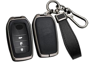 ontto Etui na kluczyki samochodowe pasuje do Toyota Yaris Cross Hybrid Corolla RAV4 Prius Camry Auris Highlander 2020-2023, etui na klucze, etui ochronne, pilot zdalnego sterowania, akcesoria 2/3/4