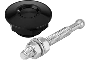 Motorhaubenschloss, Fydun Motorhaubenverriegelung Universal Motorhaube Druckknopf Motorhaube Auto Quick Pin Latch Lock Clip Kit Auto Reparatursatz(Schwarz)