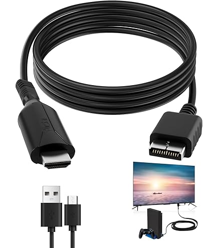 HDMI-Kabel voor 2 3 Signaal Naar HDMI-signaal, HDMI-adapter Converteer Kabel Vervanging voor Game Console Aangesloten op HDTV, Ondersteunt HDMI 16: 9, 4