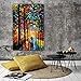 Produktbild kanhaonio Kein Rahmen Bunte Farbe ölgemälde Woods Avenue Charakter landschaftsmalerei rahmenlose dekorative malerei 30 cm * 50 cm