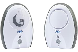 Audio Baby Monitor PNI B6500 wireless, citofono, con lampada notturna, funzione Vox e Pager, sensibilità microfono regolabile