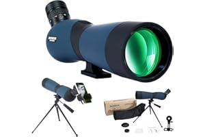 NEYLANG BOSSDUN High Definition 20-60x60 Zoom Spektiv mit Stativ Tragetasche Telefon Adapter, BAK4 Prisma & FMC Objektiv stoßfest für Zielschießen Jagd Vogelbeobachtung Wildlife Scenery