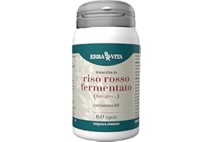 ERBA VITA Integratore Alimentare di Riso rosso fermentato - 60 Capsule - Favorisce normali livelli di colesterolo nel sangue
