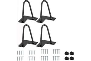 ‎THANADDO Thanaddo 4X Hairpin Legs Haarnadel Tischbeine, DIY Doppelstab Möbelfüße für Schreibtisch Esstischbeine,Mit Bodenschoner und 32pcs Schrauben (15cm 2 Streben)