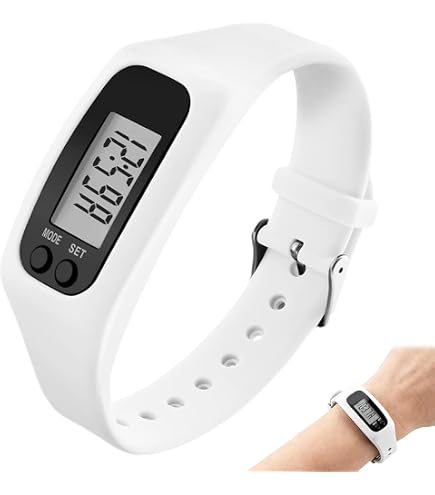 Podomètre Bracelet 3D – Sans Appli, Compteur De Pas, Calories, Distance, Heure