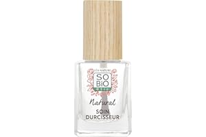 SO'BIO ÉTIC LÉA NATURE SO BiO étic| Soin durcisseur ongles Bio – Natural Manucure | Cristal |Protège, Répare et Fortifie l’ongle|Kératine végétale & Huile de Ricin Bio fortifiantes | Vegan |Made in France |11ml
