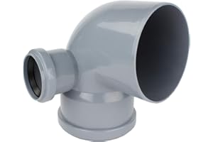 MKK - 19561-001 - HT 90° Bogen Einfach Doppel Abzweig DN 110 50 Abflussrohr Kanalrohr Links