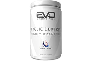‎EVO SPORTS FUEL EVO SPORTS FUEL Cyclic Dextrin (Cluster Dextrin™) | 1 kg Premium & Hochverzweigtes Kohlenhydrat Pulver | Patentiertes & Schnellresorbierendes | Vegan | geprüfte Qualität | Made in Germany