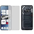 4 YARDS Nothing Phone 2a 5G Tempered Glass Front and Back Full Glue Screen Protector Matte Finish Tempered Glass with Unbreakable Flexible Protector Back Guard for Nothing Phone 2a 5G