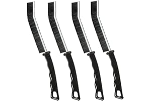 HMN 4pcs Multifunctional Long Thin Slim Small Detail Cleaning Brush, Hard Bristle Crevice Cleaning Brush (Black Brush) (Black Brush)