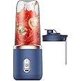 Imtrub Portable Blender - 14Oz To-Go Fruit Mixer,Portable Juicer, Handheld Travel Fruit Mixer with 6, Babies Food Mixing Machine Blender for Offices, Sports, Gyms, Travel and Home