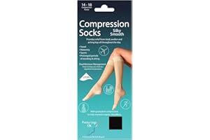 Ladies Pretty Legs Knee High Silky Smooth Compression Travel Socks DJ4S