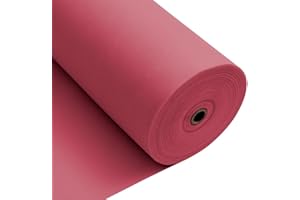 Longing Home Rouleau de Nappe jetable en intissé Imitation Tissu au mètre, idéal pour Un Anniversaire, Une fête, décoration (Bordeaux, 1,18 × 25 m)