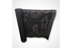 COMERCIAL CANDELA FELPUDOS Y ALFOMBRAS Comercial Candela Bobina Malla Sombreado Malla Ocultación 95% Negra 2X50 Metros