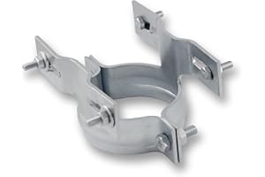 GRILINDO Doppel Schilderbefestigung Verkehrszeichen Halterung Rohrschelle Ø 60mm (GDS060 Doppel Befestigung)