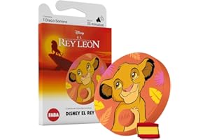 FABA Disco Sonoro Disney - El Rey león - Historias sonoras para niños 5-10 años, Reproducción con el Cuentacuentos y FABA+, Juguete Educativo, versión en español