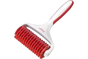 Westmark Rouleau à Croisillons, Longueur : 19,5 cm, Plastique, Blanc/Rouge, 32182270