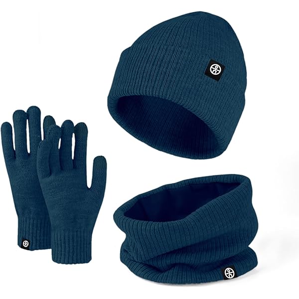 Set Invernale Cappello, Sciarpa E Guanti Touch Screen - Berretto In Maglia, Scaldacollo In Pile, Per Uomo E Donna, Unisex - Foto 6