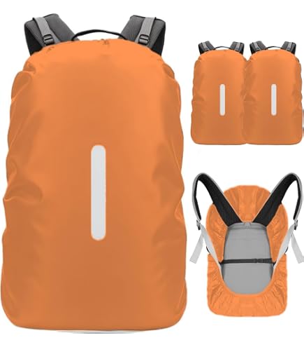 Unigear Backpack Cover for Rain, 10-90L Waterproof Protective Cover, Dust Protection, Abrasion-resistant, Durable for Camping, Hiking, Travel, Cycling (Orange, S)