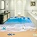 Produktbild LWCX Moderne Strand Seewasser Foto Mural 3D Wallpaper Boden Fliesen Aufkleber Bad Pvc Selbstklebend Wasserdicht 308X250CM