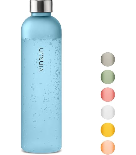 Borraccia In Vetro IBILI 1 Litro - Riutilizzabile, Senza BPA, Design Casual Per Acqua E Bevande - Foto 8