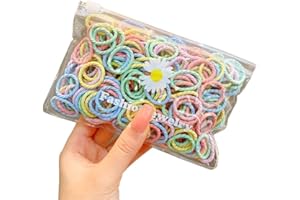 AMDONALO 100PCS Baby Hair Bands Small Hair Bands Toddler Hair Bands Hair Bobbles Hair Ties for Women Girls Kids Multicolor (12#Aotao-100pcs)