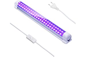 Eleganted Luz LED Ultravioleta UV, Bombilla Luz Negra Ultravioleta(395 nm, 10W) para Halloween Fiestas Boda Iluminación