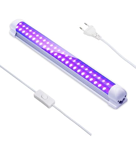 CLAR 4W T5 Ultraviolet Black Light Tube - UV Lamp For Disco, Glow Parties & Fluorescent Effects (13.7cm)