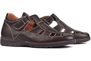MASALTOS Zapatos de Hombre con Alzas Que Aumentan Altura hasta 7 cm. Fabricados en Piel. Modelo Sandalia