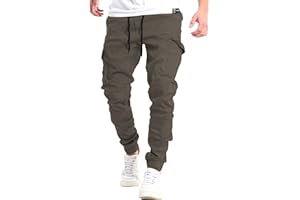 YAOHUOLE Pantalon Cargo Homme Pantalon Cargo Homme Taille Elastique Men Cargo Pants