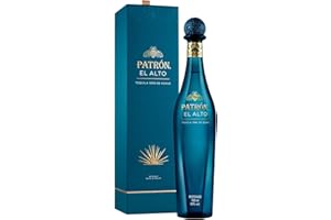 PATRÓN EL ALTO Luxury Reposado Tequila, 40% vol., 70 cl / 700 ml, Alcohol Made from 100% Weber Blue Agave and Handcrafted in Small Batches in Jalisco, Mexico