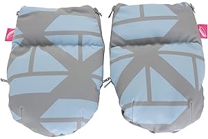 MOTHERHOOD 1 Paar Handwärmer Muffs für Kinderwagen - aus Softshell (Schiffe blau)