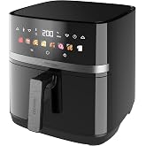 Cecotec Air Fryer 8 L Cecofry&amp;Grill Duoheat 8000 2200W | Double Integrated Grill, Perfect Golden Meat, Grill Flavor, Healthy