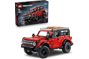 LEGO Technic SUV Ford Bronco, pomysł na prezent na Mikołajki i pod choinkę dla chłopców i dziewczynek, model samochodu do składania dla 9-latka, klocki dla fanów motoryzacji i zabawka dla dzieci 42213