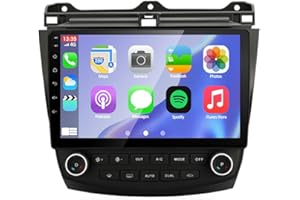 LEXXSON Android 13 Android Auto Carplay Estéreo para automóvil para Honda Accord 7th 2003-2007, Pantalla táctil de 10.1 Pulgadas Radio Am FM Navegación GPS Control del Volante
