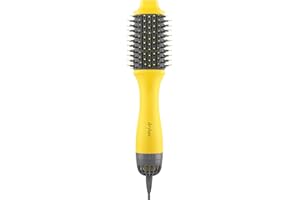 Drybar Double Shot Oval Blow-Dryer Brush | 2.4-inch Hot Air Brush For Voluminous Waves | Less Frizz, More Shine and Smooth Blow-Dry with Ionic Technology | 2-in-1 Hair Dryer and Styler