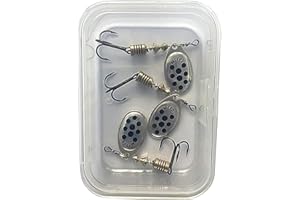 Mepps - Cuiller Speciale Peche a la Truite Aglia (Argent Points Noirs par 3, 3)