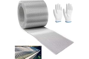 WUYUE HUA 12.7CMX600CM Dachrinnenschutz aus Aluminium, robuster Dachrinnenschutz, Laubschutz für Dachrinnen, Laub, zum Basteln, Schneiden von Laub, Regenrinnenschutz (12,7 x 600 cm)