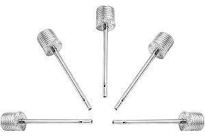 5RIDGE Lot de 5 aiguilles de gonflage à double port pour pompe à air - Adaptateur d'aiguille pour football, basket-ball, football, volley-ball, rugby et basket-ball